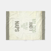 Hund und ich sind ganz über die fleecedecke (Vorderseite (Horizontal))