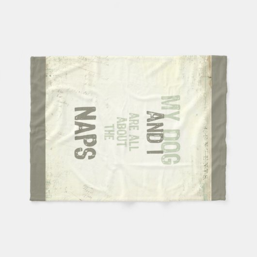 Hund und ich sind ganz über die fleecedecke (Vorderseite (Horizontal))