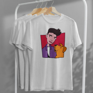 Hund und Junge T-Shirt