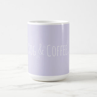 Hund und Kaffee Lilac Lila Kaffeetasse