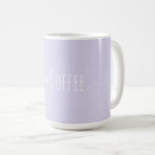 Hund und Kaffee Lilac Lila Kaffeetasse (VorderseiteRechts)