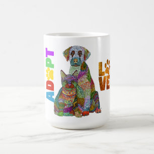 Hund und Katze Adoptier Keine Shop Rescue Tasse