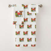 Hund und Katze Beste Freunde Badehandtuch Set (Insitu)