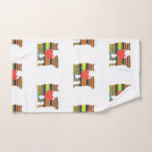 Hund und Katze Beste Freunde Badehandtuch Set (Handtuch)