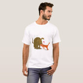 Hund und Katze Bester Freund T-Shirt (Vorne ganz)