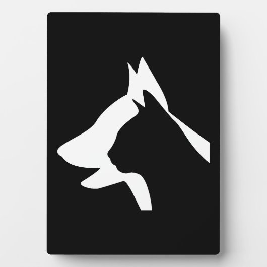 Hund und Katze Fotoplatte (Vorderseite)