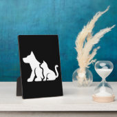 Hund und Katze Fotoplatte (Seite)