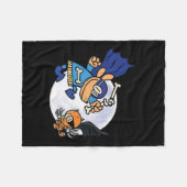 Hund und Katze für Kinder von wesentlicher Bedeutu Fleecedecke (Vorderseite (Horizontal))