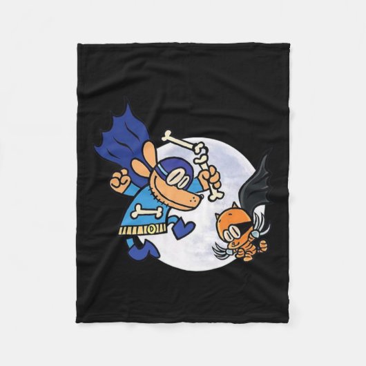 Hund und Katze für Kinder von wesentlicher Bedeutu Fleecedecke (Vorderseite)