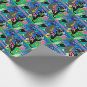 Hund und Katze, Geschenkpapier (Ecke)