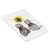 Hund und Katze Magnet 3"x4" (Rechte Seite)