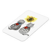 Hund und Katze Magnet 3"x4" (Linke Seite)