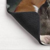 Hund und Katze Mousepad (Ecke)