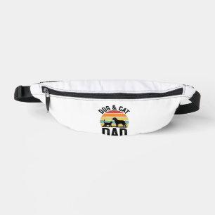 Hund und Katze Papa Vintage Haustierliebhaber-Shir Bauchtasche