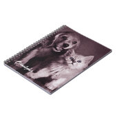 Hund und Katze, Personalisiert nachsehen Notizblock (Linke Seite)