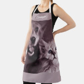 Hund und Katze, Personalisiert nachsehen Schürze (InSitu)