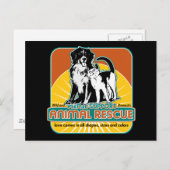 Hund und Katze Postkarte (Vorne/Hinten)