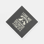 Hund und Katze Religionszitat Serviette (Ecke)