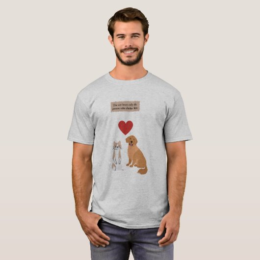 Hund und Katze T-Shirt (Vorne ganz)