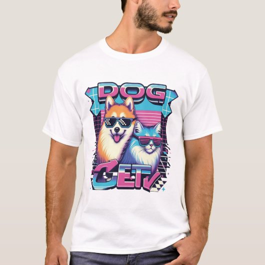 Hund und Katze T-Shirt (Vorderseite)