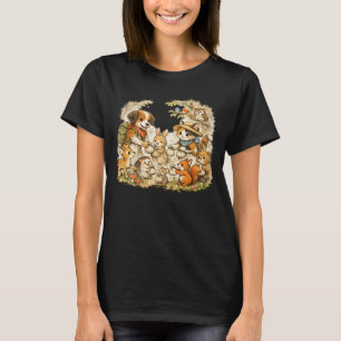 Hund und Katze teilen sich Eco-Tote-Taschen mit Wa T-Shirt