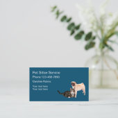 Hund und Katze Visitenkarte (Stehend Vorderseite)