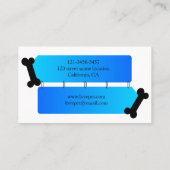 Hund und Katze Visitenkarte (Rückseite)