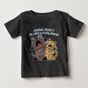 Hund und Katze weinen - Was für eine Schande Baby T-shirt