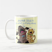 Hund und Katze weinen - Was für eine Schande Kaffeetasse (Links)