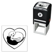 Hund und Katze / Welpen und KitekHerz Permastempel (Beispiel)