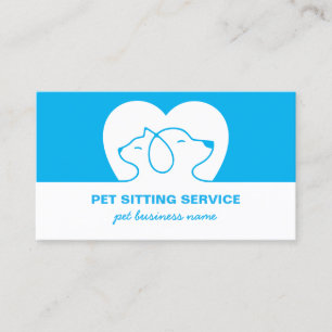 Hund- und Katzen-Logo Visitenkarte