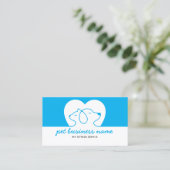Hund- und Katzen-Logo Visitenkarte (Stehend Vorderseite)