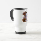 Hund- und Katzenfigur Reisebecher (Vorderseite Links)