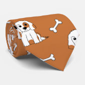 Hund und Knochen Krawatte (Gerollt)