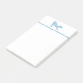 Hund und Knochen Post It Notes Post-it Klebezettel (angewinkelt)