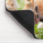 Hund und Küken Mousepad (Ecke)