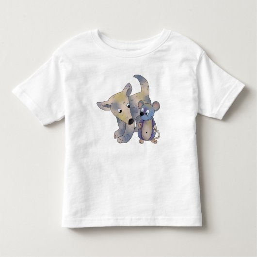 Hund und Maus Kleinkind T-shirt (Vorderseite)