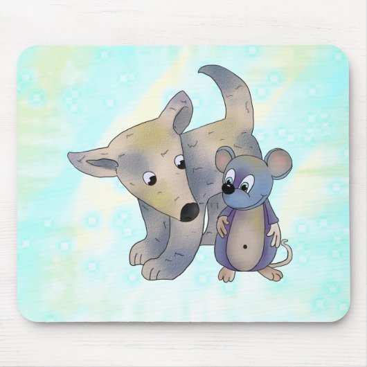 Hund und Maus Mousepad (Vorne)