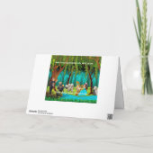 Hund und Musiker Serenade Happy Birthday Card Karte (Rückseite)