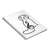 HUND UND MUSIKNOTE NOTIZBLOCK (Rechte Seite)