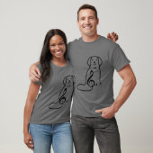 HUND UND MUSIKNOTE T-Shirt (Unisex)