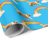 Hund und Rainbow Graffiti Geschenkpapier (Rolleneckpunkt)
