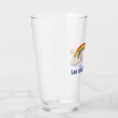 Hund und Rainbow Graffiti Glas (Rechts)