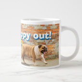 Hund und Rainbow Graffiti Jumbo-Tasse (Rechts)