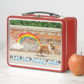 Hund und Rainbow Graffiti Metall Brotdose (Beispiel)