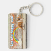 Hund und Rainbow Graffiti Schlüsselanhänger (Rückseite)