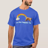 Hund und Rainbow Graffiti T-Shirt (Vorderseite)