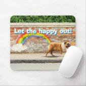 Hund und Regenbogen Graffiti Mousepad (Mit Mouse)