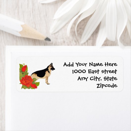 Hund und Rote Rosen (Insitu)