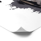 Hund und Schatten Poster (Ecke)